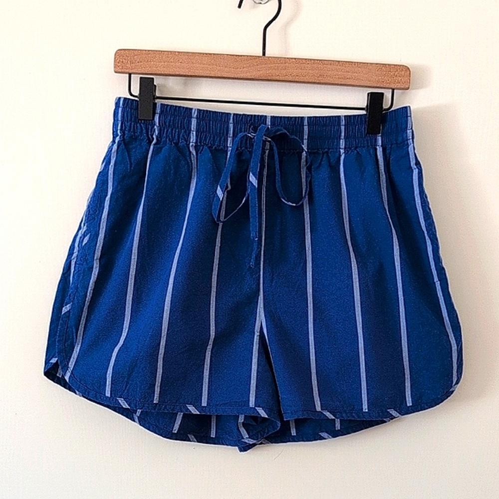 Madewell Blue Striped Women's Shorts